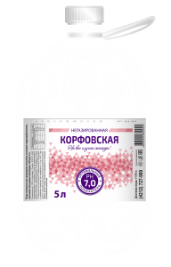 ВОДА КОРФОВСКАЯ Н/ГАЗ 5,0Л ПЛ/Б