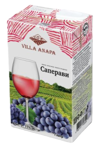 ВИНО ВИЛЛА АНАПА САПЕРАВИ КР П/СЛ 9% 1,0Л Т/П ВИНО ВИЛЛА АНАПА САПЕРАВИ КР П/СЛ 9% 1,0Л Т/П