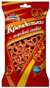 КРЕНДЕЛЬКИ С МОРСКОЙ СОЛЬЮ 40 Г