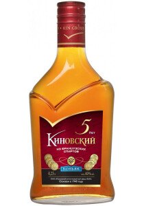 КОНЬЯК КИНОВСКИЙ 5 ЛЕТ 40% 0,25Л