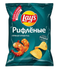 ЧИПСЫ ЛЕЙЗ РИФЛЕНЫЕ ПРЯНАЯ КРЕВЕТКА 105 Г