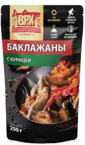 БАКЛАЖАНЫ ВРК РЕТОРТ С КУРИЦЕЙ 250 Г