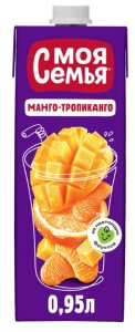 НАПИТОК СОКОСОДЕРЖАЩИЙ МОЯ СЕМЬЯ МАНГО ТРОПИКАНГО 0,95Л Т/П