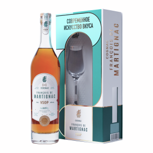 КОНЬЯК ФРАНЦУА ДЕ МАРТИНЬЯК ВСОП 40% 0,7Л П/УП+БОКАЛ КОНЬЯК ФРАНЦУА ДЕ МАРТИНЬЯК ВСОП 40% 0,7Л П/УП+БОКАЛ