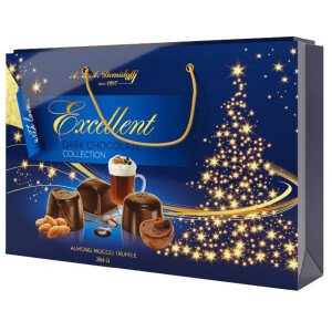 НАБОР КОНФЕТ ДЕМИДОФФ В ТЕМНОМ ШОКОЛАДЕ 284 Г НАБОР КОНФЕТ ДЕМИДОФФ В ТЕМНОМ ШОКОЛАДЕ 284 Г