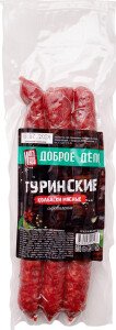 КОЛБАСКИ МНОГО МЯСА С/В ТУРИНСКИЕ 100 Г