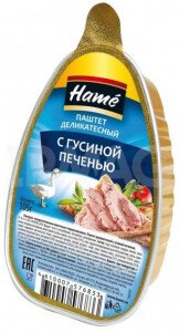 ПАШТЕТ ХАМЕ С ГУСИННОЙ ПЕЧЕНЬЮ 105 Г ПАШТЕТ ХАМЕ С ГУСИННОЙ ПЕЧЕНЬЮ 105 Г