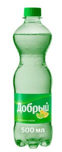НАПИТОК ДОБРЫЙ ЛИМОН ЛАЙМ Б/АЛК ГАЗ 0,5Л ПЛ/Б
