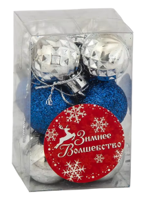 НАБОР ШАРОВ АЛЬЯНС Д 2,5 СМ СЕРЕБРИСТО-СИНИЙ ПЛАСТИК 12ШТ НАБОР ШАРОВ АЛЬЯНС Д 2,5 СМ СЕРЕБРИСТО-СИНИЙ ПЛАСТИК 12ШТ