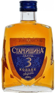 КОНЬЯК СТАРЕЙШИНА ТРЭВЕЛ 3 ГОДА 40% 0,5Л ФЛЯГА КОНЬЯК СТАРЕЙШИНА ТРЭВЕЛ 3 ГОДА 40% 0,5Л ФЛЯГА