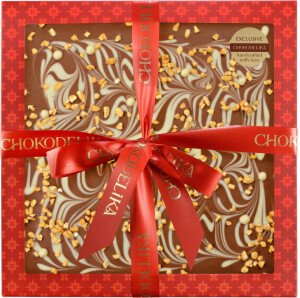 ШОКОЛАД УЗОРНЫЙ С КАРАМЕЛЬЮ МОЛОЧНЫЙ 200 Г ШОКОЛАД УЗОРНЫЙ С КАРАМЕЛЬЮ МОЛОЧНЫЙ 200 Г