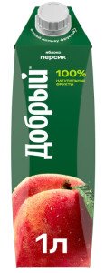 НАПИТОК СОКОСОДЕРЖАЩИЙ ДОБРЫЙ ПЕРСИК ЯБЛОКО 1,0Л Т/П