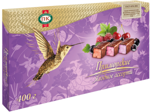 НАБОР КОНФЕТ ПК ПРИМОРСКИЕ ЯГОДНОЕ АССОРТИ 400 Г