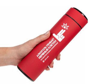 СМАРТ БУТЫЛКА С ЗАМЕНЯЕМОЙ БАТАРЕЙКОЙ КРАСНАЯ