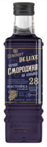 НАСТОЙКА ДЕМИРОФФ ЧЕРНАЯ СМОРОДИНА НА КОНЬЯКЕ 21% 0,5Л