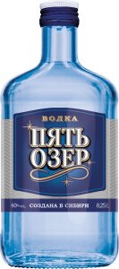 ВОДКА ПЯТЬ ОЗЕР 40% 0,25Л ВОДКА ПЯТЬ ОЗЕР 40% 0,25Л