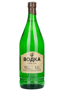 ВОДКА ПРОСТАЯ 40% 1,0Л ВОДКА ПРОСТАЯ 40% 1,0Л