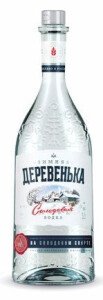 ВОДКА ЗИМНЯЯ ДЕРЕВЕНЬКА НА СОЛОДОВОМ СПИРТЕ 40% 1,0Л