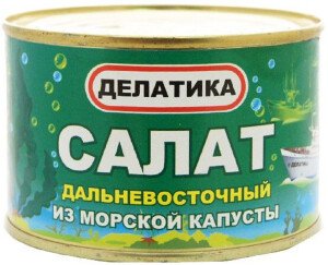 САЛАТ ДВ ДЕЛАТИКА ИЗ МОРСКОЙ КАПУСТЫ № 6 220Г Ж/Б