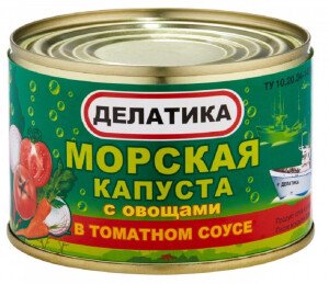 МОРСКАЯ КАПУСТА ДЕЛАТИКА С ОВОЩАМИ В Т/С № 6 230Г