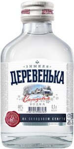 ВОДКА ЗИМНЯЯ ДЕРЕВЕНЬКА НА СОЛОДОВОМ СПИРТЕ АЛЬФА 40% 0,1Л ФЛЯГА ВОДКА ЗИМНЯЯ ДЕРЕВЕНЬКА НА СОЛОДОВОМ СПИРТЕ АЛЬФА 40% 0,1Л ФЛЯГА