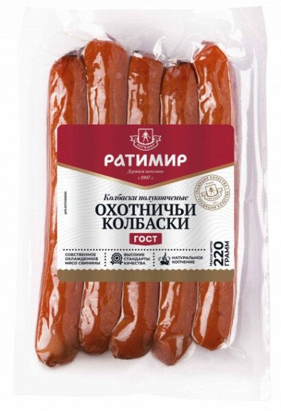 КОЛБАСКИ ОХОТНИЧЬИ 220 Г