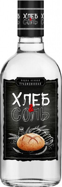 ВОДКА ХЛЕБ&СОЛЬ ТРАДИЦИОННАЯ 40% 0,25Л