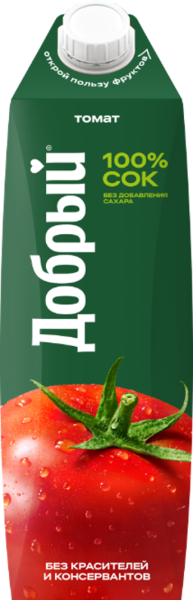 СОК ДОБРЫЙ ТОМАТНЫЙ С МЯКОТЬЮ 1,0Л Т/П