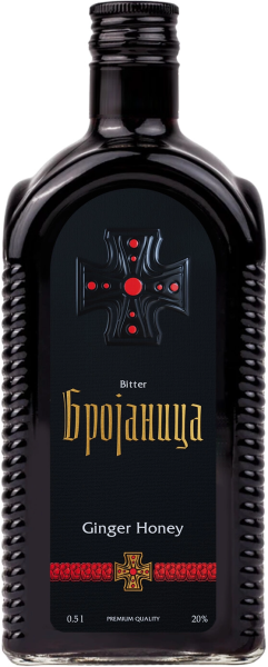 БАЛЬЗАМ БРОЯНИЦА БИТТЕР ИМБИРЬ С МЕДОМ 20% 0,5Л