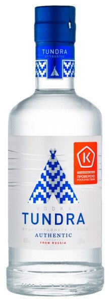 ВОДКА ТУНДРА 40% 0,375Л