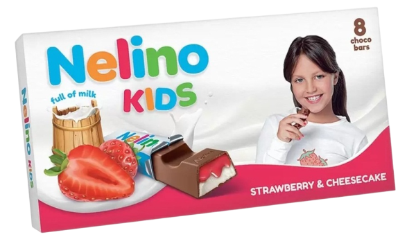 ШОКОЛАД МОЛОЧНЫЙ СО ВКУСОМ ЧИЗКЕЙКА И КЛУБНИКА 100 Г