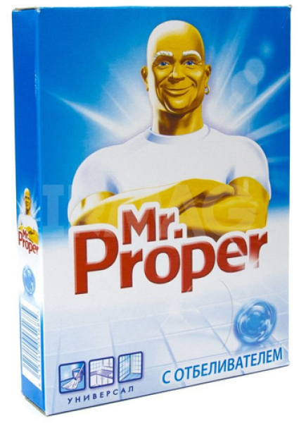 МОЮЩИЙ ПОРОШОК МИСТЕР ПРОПЕР С ОТБЕЛИВАТЕЛЕМ УНЕВЕРСАЛ 400МЛ
