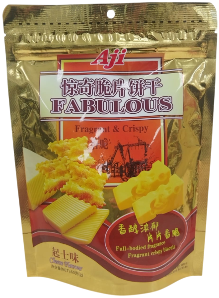 КРЕКЕРЫ ЭЙ ДЖИ АЙ СО ВКУСОМ СЫРА 60 Г