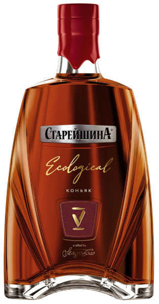 КОНЬЯК СТАРЕЙШИНА 5 ЛЕТ 40% 1,0Л