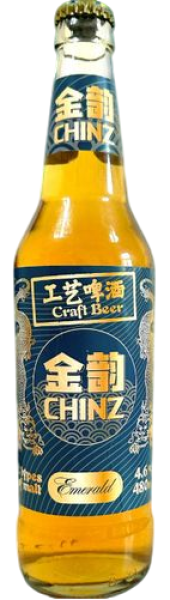 ПИВО ЧИНЗ ИЗУМРУДНОЕ КРАФТОВОЕ СВЕТЛОЕ 4,6% 0,48Л СТ/Б