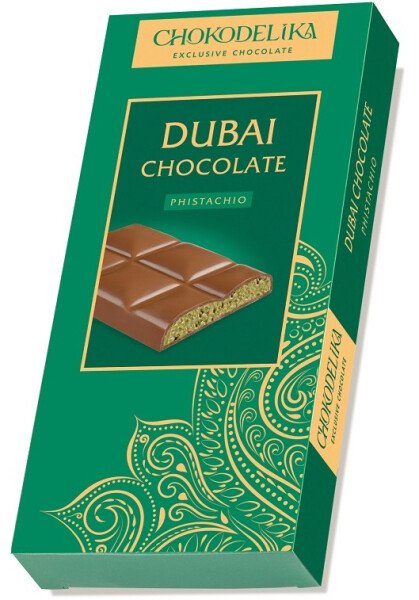 ШОКОЛАД ДУБАИ С НАЧИНКОЙ ИЗ ФИСТАШКИ МОЛОЧНЫЙ 550 Г