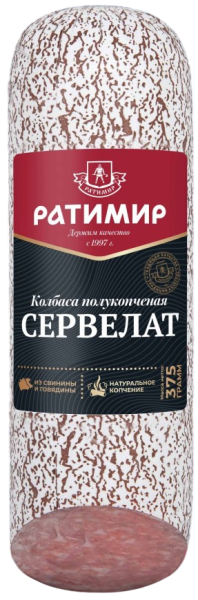 КОЛБАСА РАТИМИР СО СРЕЗОМ П/К 375 Г