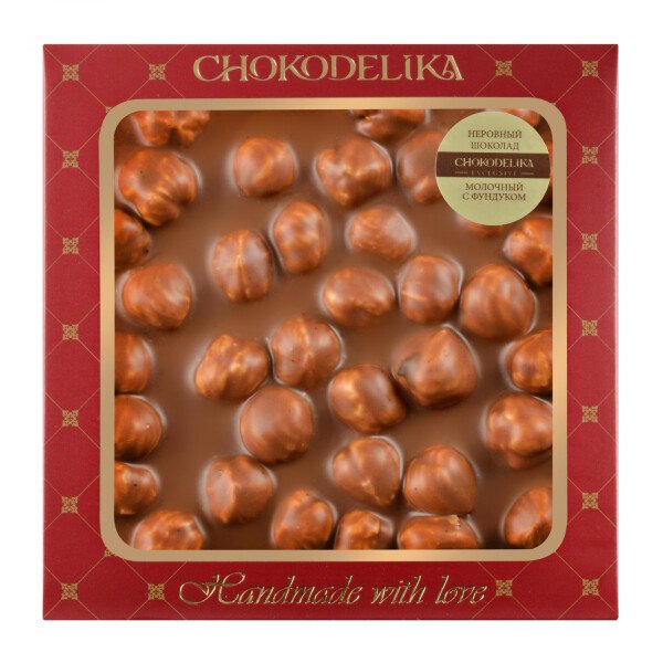 ШОКОЛАД НЕРОВНЫЙ С ФУНДУКОМ МОЛОЧНЫЙ 80 Г
