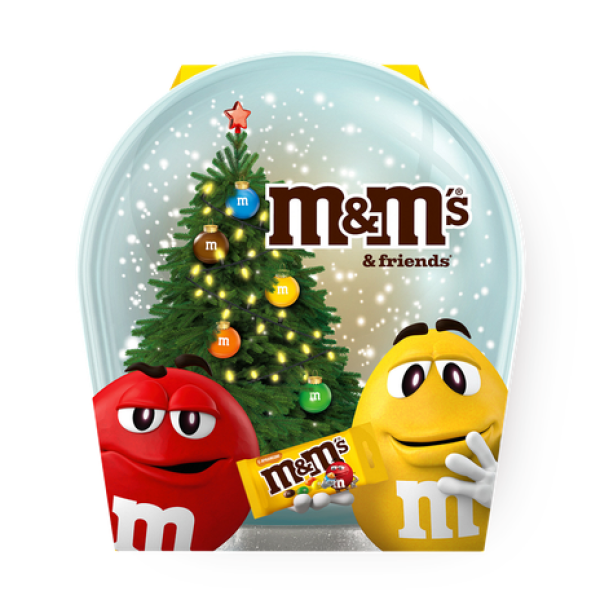 НАБОР КОНФЕТ M&MS ДРУЗЬЯ СНЕЖНАЯ СФЕРА НГ 148 Г