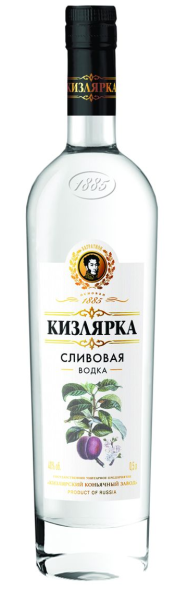 ВОДКА КИЗЛЯРКА СЛИВОВАЯ 40% 0,5Л