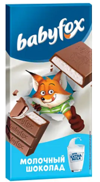 ШОКОЛАД БЭБИФОКС ПЛИТКА ТОНКАЯ 90 Г