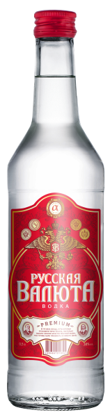 ВОДКА РУССКАЯ ВАЛЮТА 38% 0,5Л