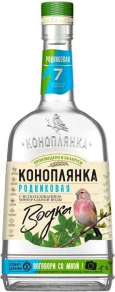 ВОДКА КОНОПЛЯНКА РОДНИКОВАЯ 40% 0,5Л