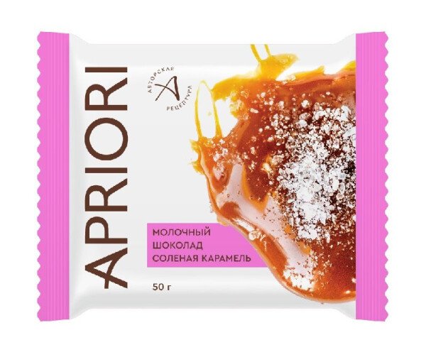 ШОКОЛАД АПРИОРИ СОЛЕНАЯ КАРАМЕЛЬ МОЛОЧНЫЙ 50 Г
