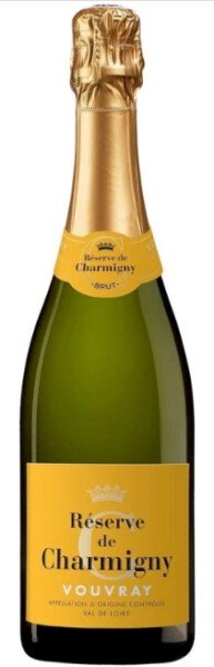ВИНО ИГРИСТОЕ РЕЗЕРВ ДЕ ШАРМИНЬИ АОС ВУВРЕ 13% БЕЛ БРЮТ 0,75Л