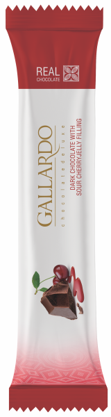 ШОКОЛАД ГАЛЛАРДО С НАЧИНКОЙ СО ВКУСОМ ВИШНИ ГОРЬКИЙ 25 Г