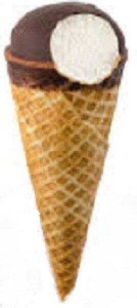 ДЕСЕРТ ЗАМОРОЖЕННЫЙ С АРОМАТОМ ВАНИЛИ С ДОБАВЛЕНИЕМ МОЛОКА В ШОК ГЛАЗУРИ 8% 60 Г СЗМЖ РОЖОК