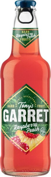 ПИВНОЙ НАПИТОК ТОНИ’С ГАРРЕТ ХАРД МАЛИНА ПЕРСИК 4,6% 0,4Л СТ/Б