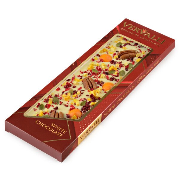 ШОКОЛАД ВЕРВАЛЛИ ПЕКАН АПЕЛЬСИН МАНГО БЕЛЫЙ 110 Г