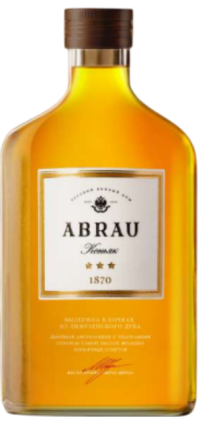 КОНЬЯК АБРАУ 3 ГОДА 40% 0,25Л